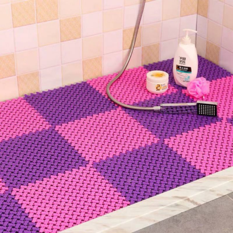 A1 Plastic Bathroom Mat Shower NonSlip DIY Bath Mats Waterproof Shower