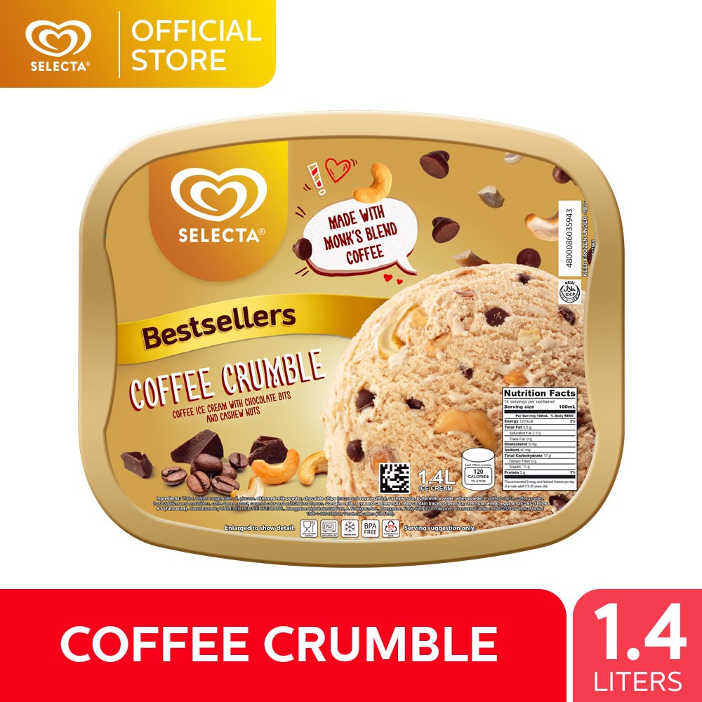 selecta ice cream coffee crumble