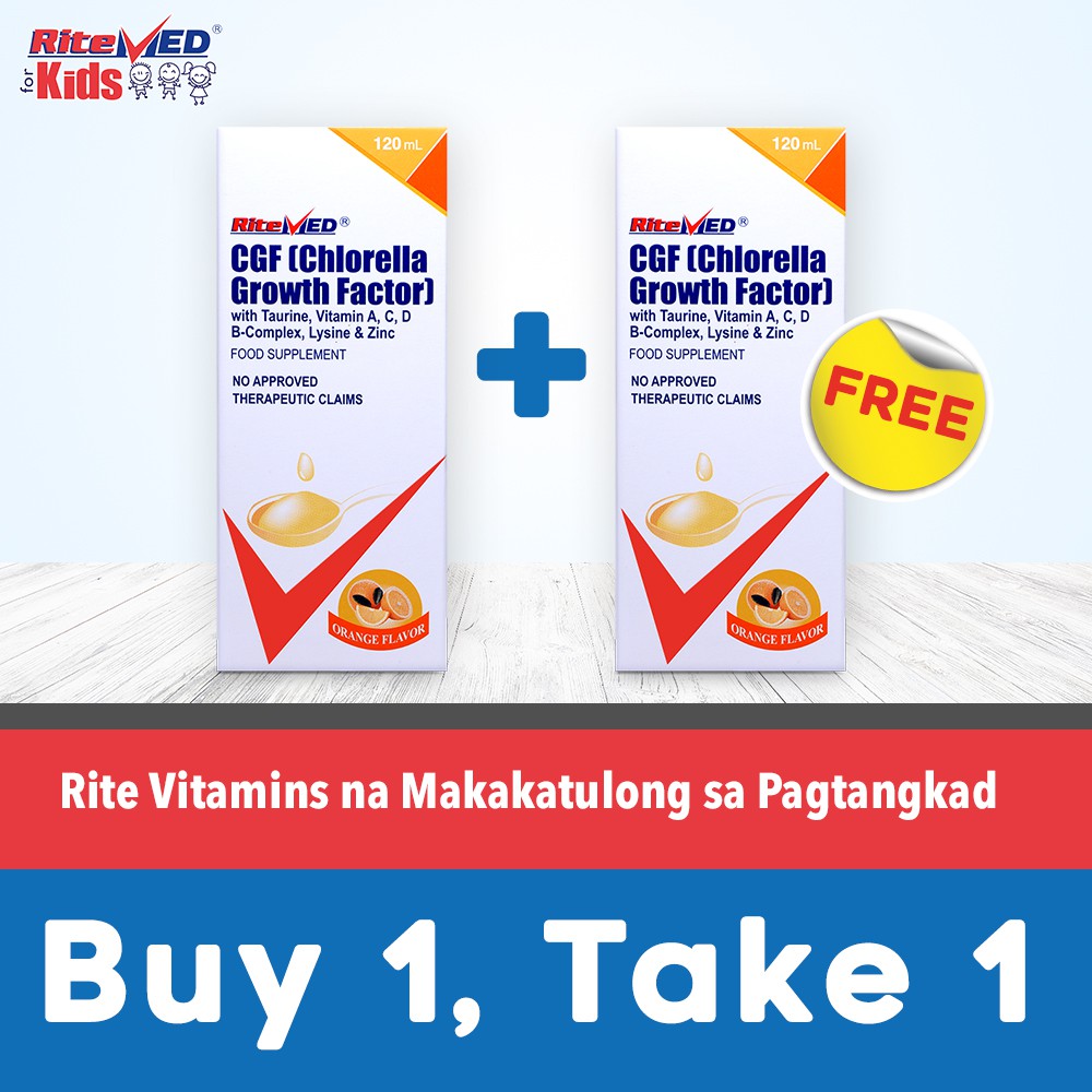 RiteMED Multivitamins + CGF 120mL syrup Shopee Philippines