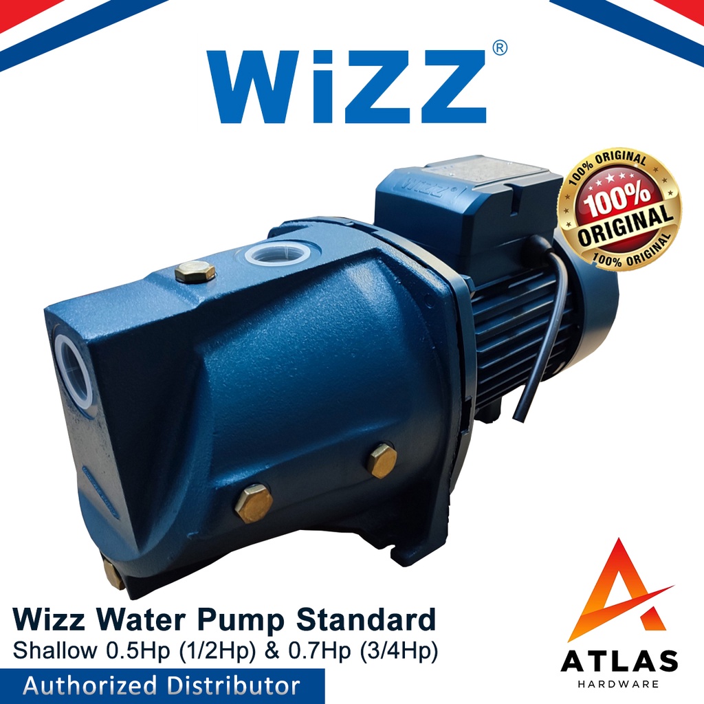 Wizz Water Pump Shallow Standard 1/2Hp & 3/4Hp Shopee Philippines