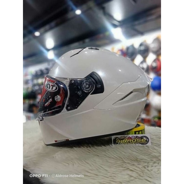 KYT NFR plain pearl white | Shopee Philippines