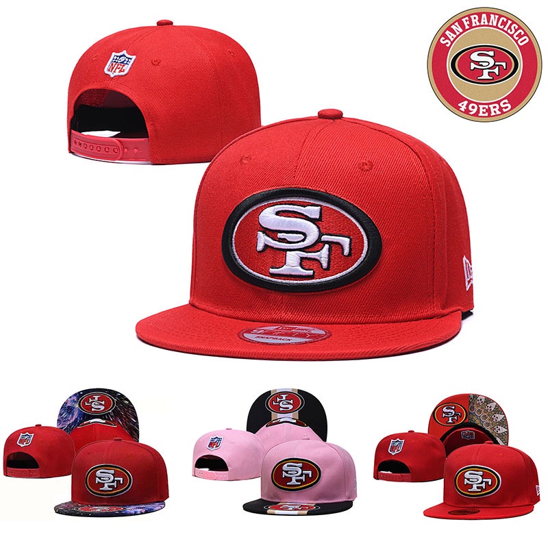 Fashion NFL San Francisco 49ers Baseball Caps New Adjustable Button Caps for Men and Women Adult Caps