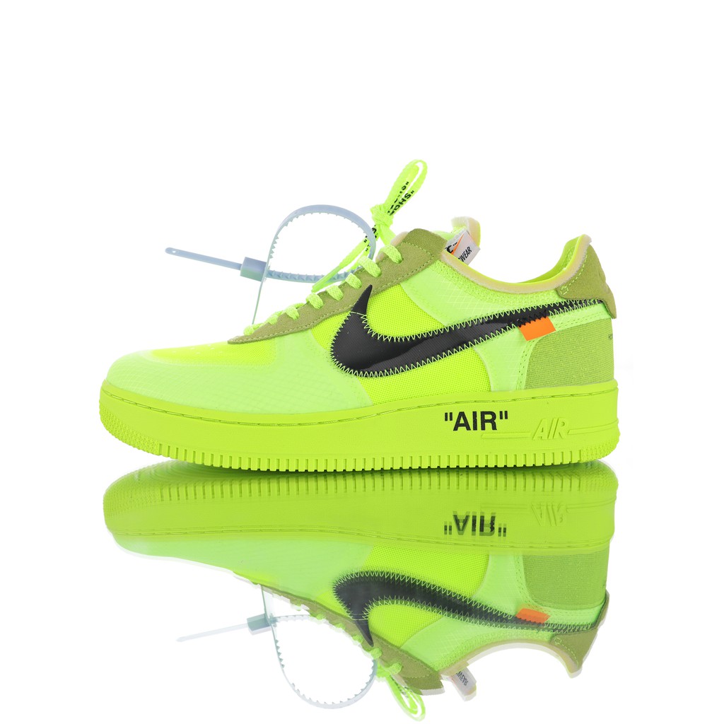 off white nike air force green