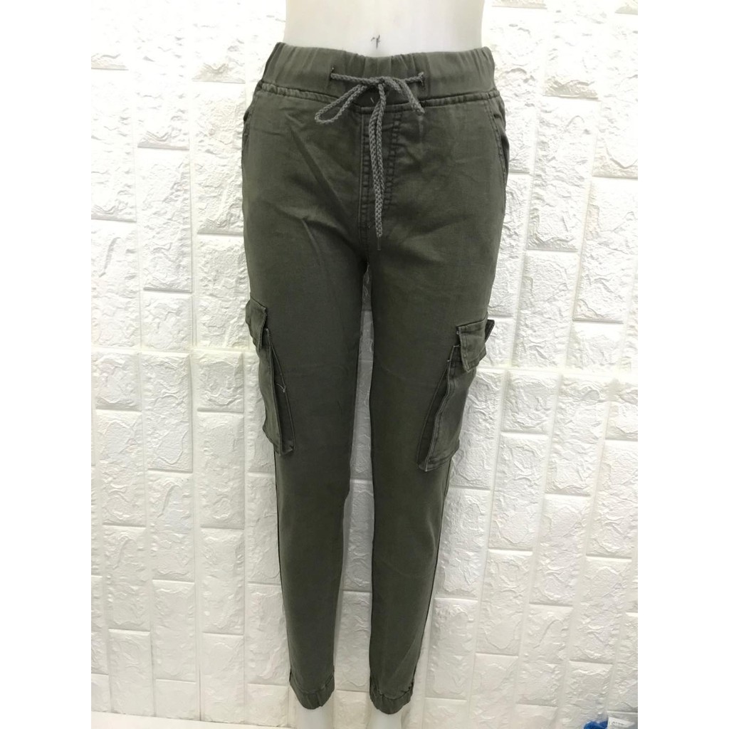 army green cargo pants women