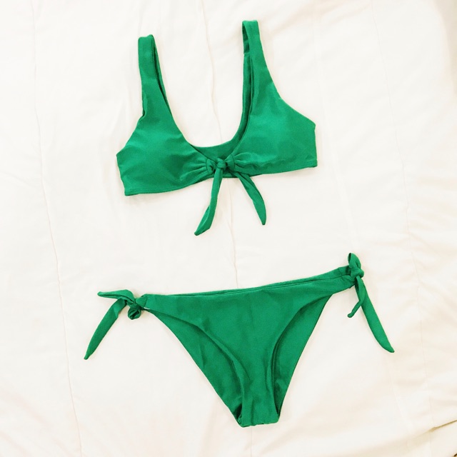 green bikini top