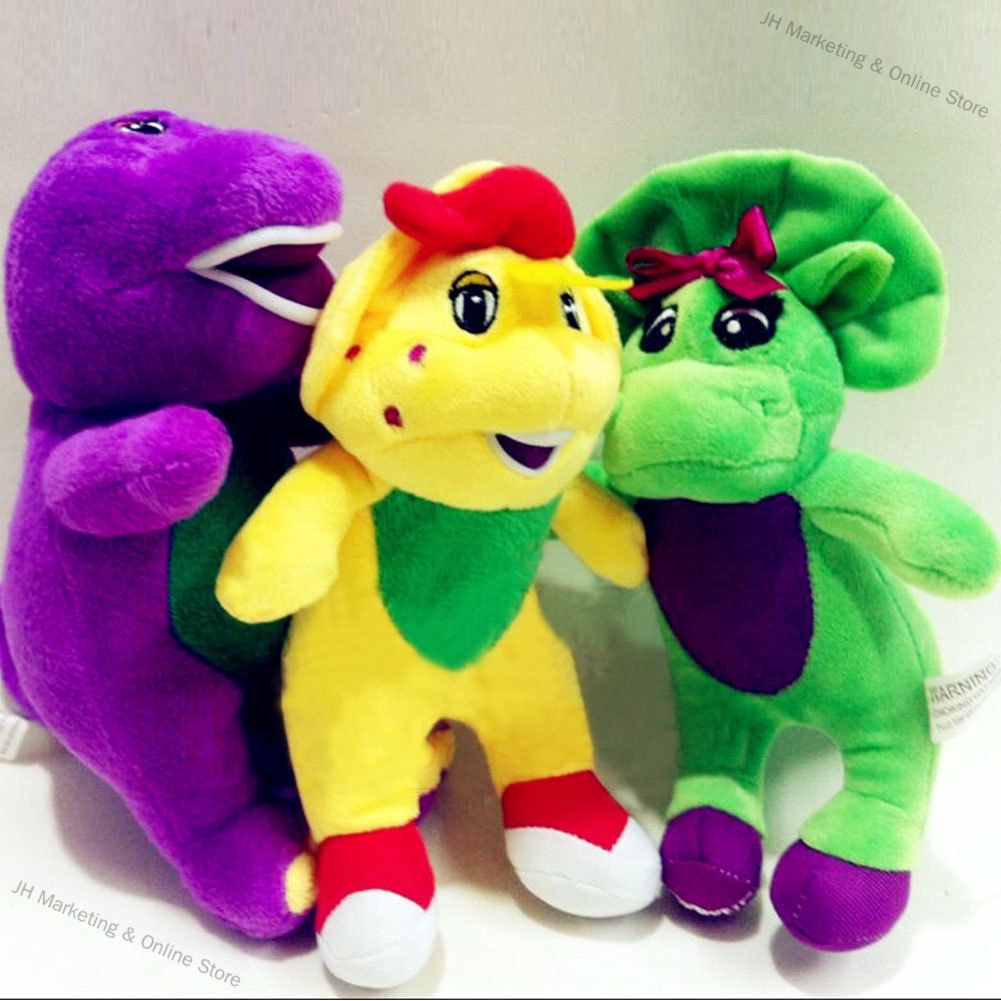 Barney and Friends Soft Plush Toy with Music Player Dinosaur Toy for ...