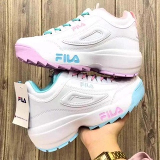 rainbow fila sandals