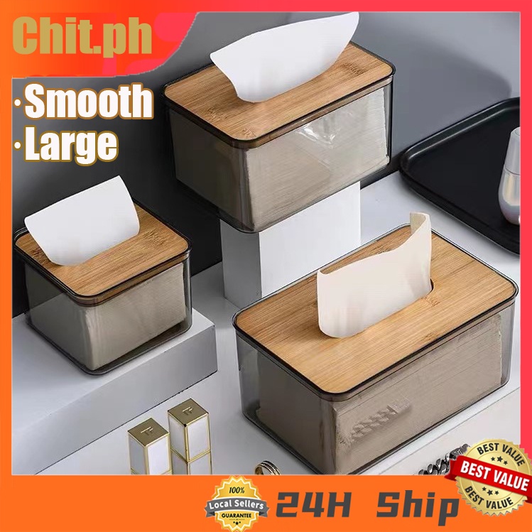 Chit tissue holder box with cover Nordic Wood minimalist tissue box kitchen household tissue holder