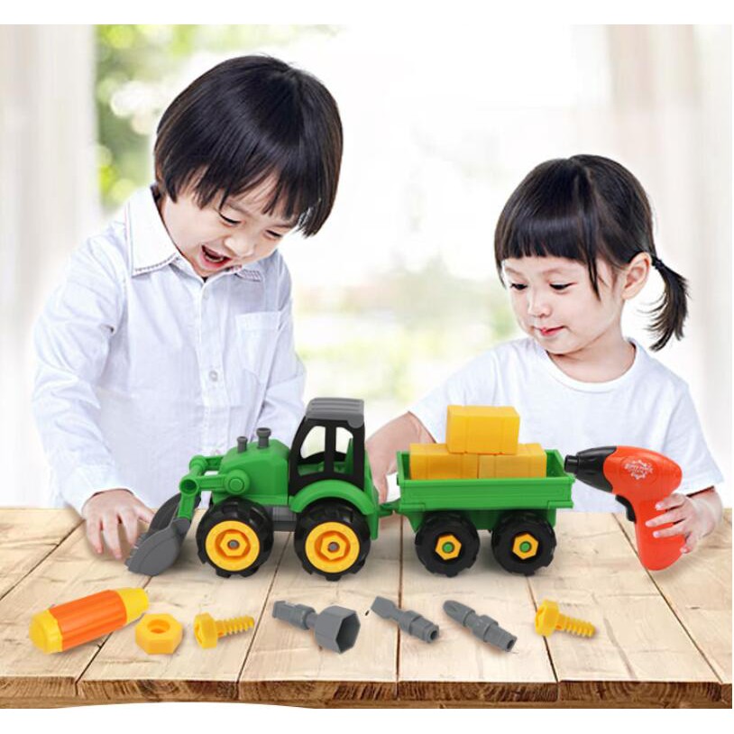 tractor toy with screwdriver