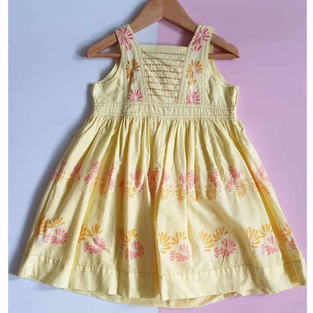 mothercare yellow dress