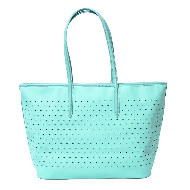 turquoise tote bag