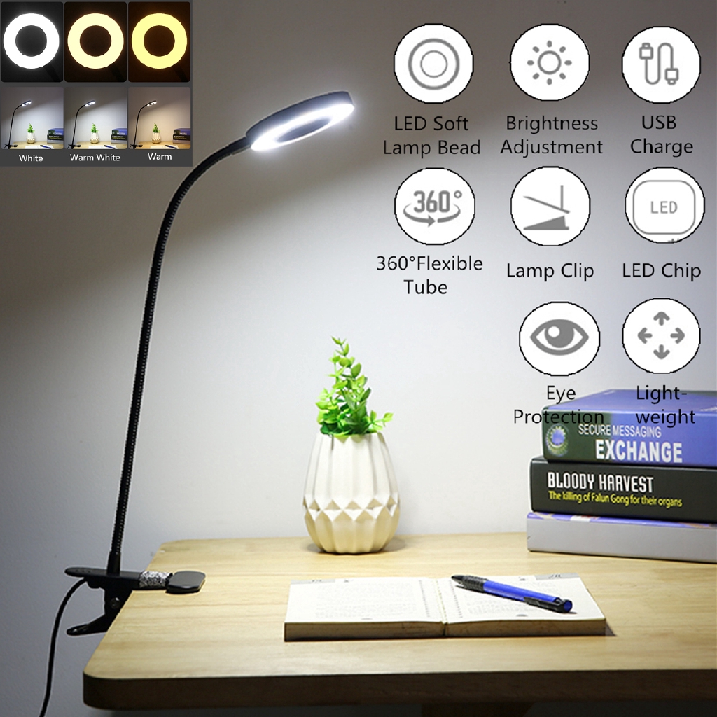 bed reading light clip on
