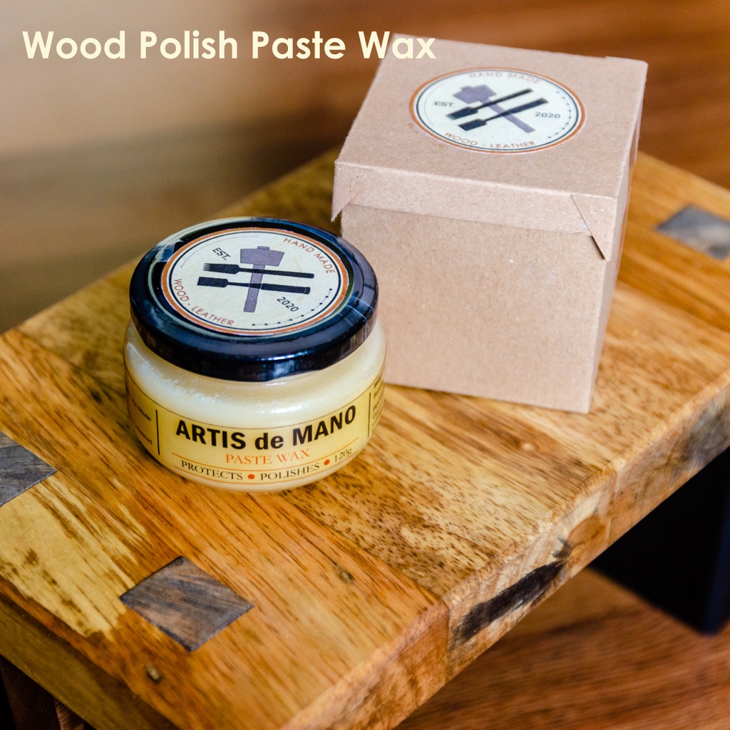 Wood Polish Paste Wax with Beeswax and Carnauba Wax 120ml | Shopee ...