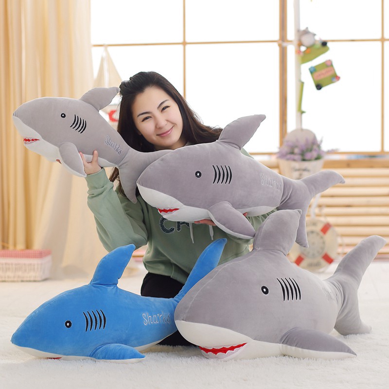 large shark stuffed animal