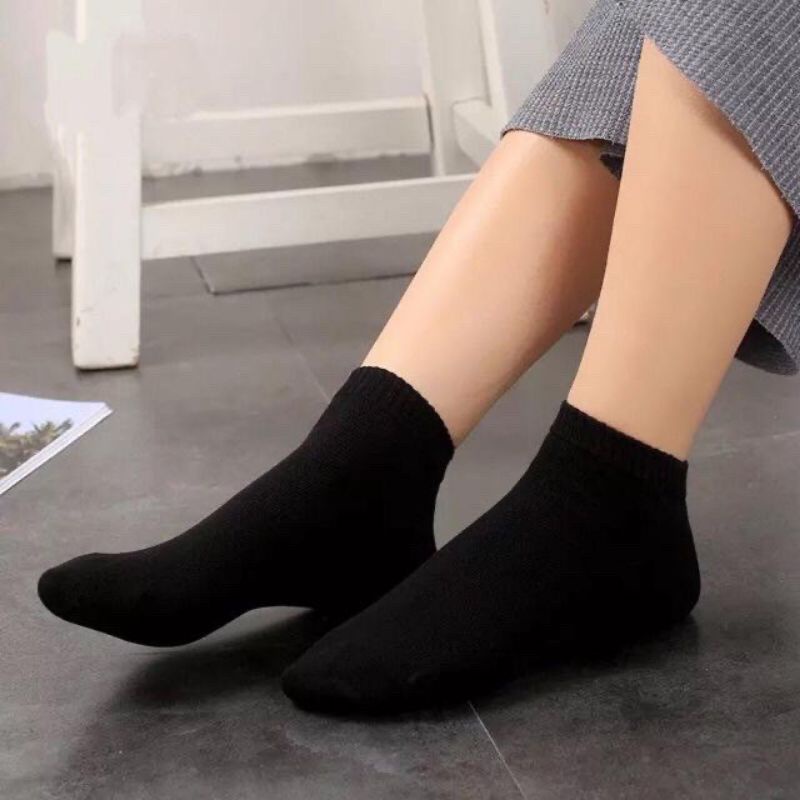 plain black socks(12pcs) | Shopee Philippines