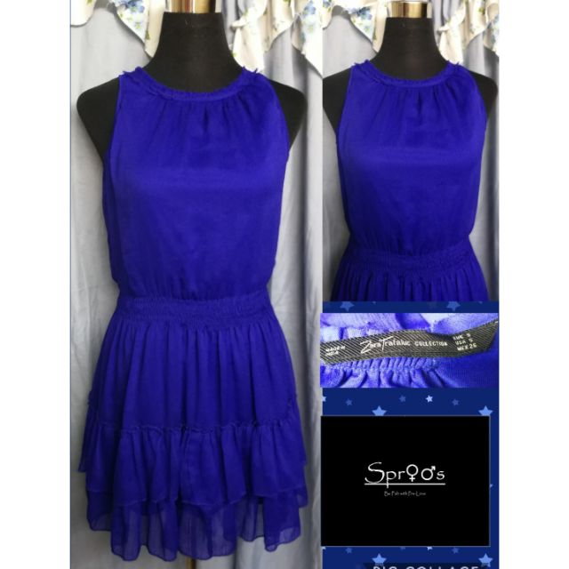 royal blue dress zara