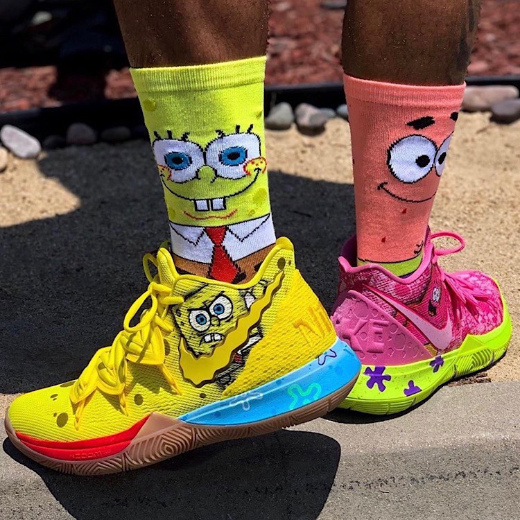new kyrie irving spongebob shoes