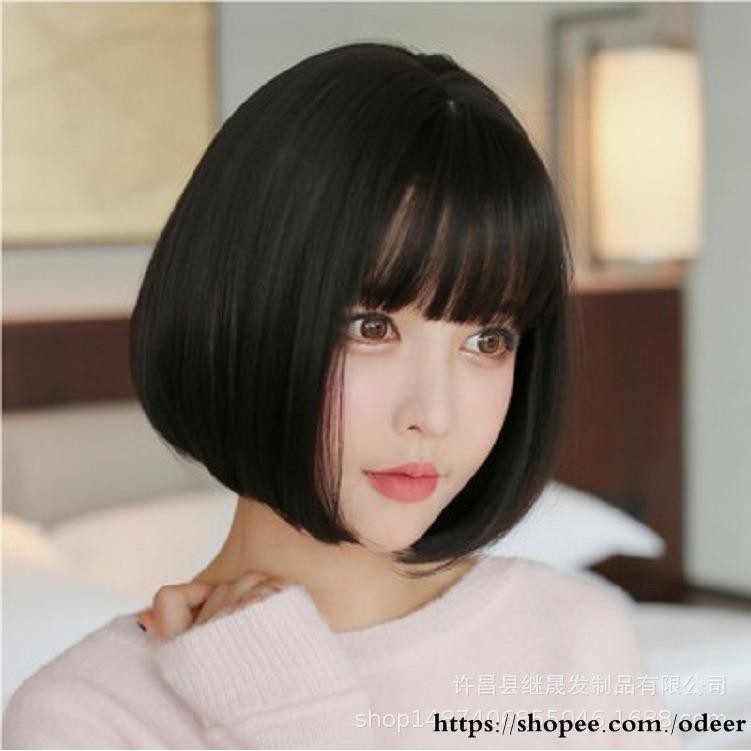 Wig Female Wave Head Short Hair Korean Air Bangs Simulation