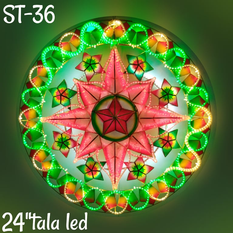 Parol ST36 made of Capiz with 12-14meters of Pure LED lights from ...