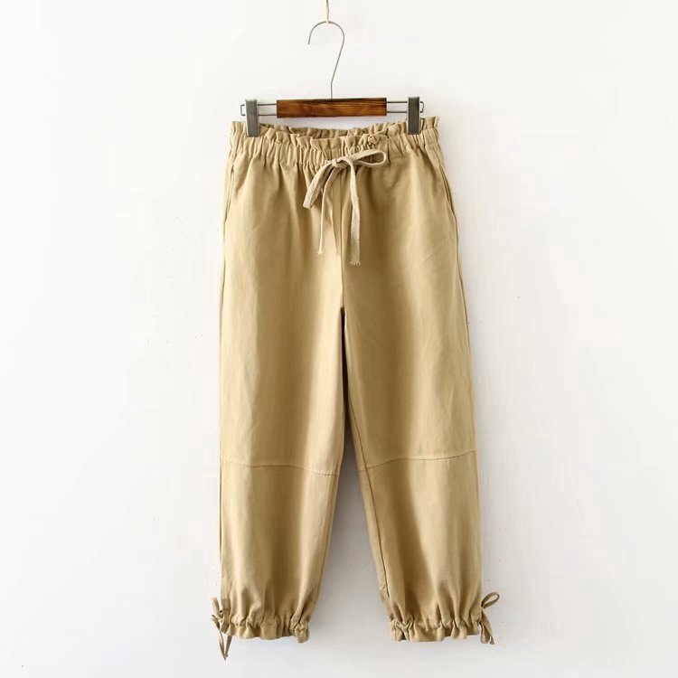 womens elasticated waist cargo trousers