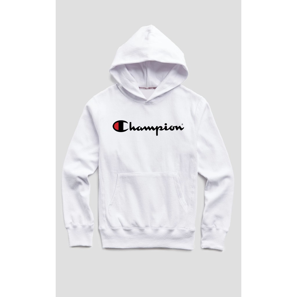 champion white hoodie