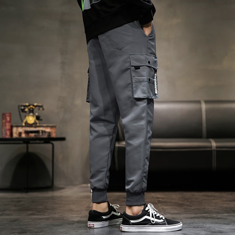 insCargo Pants Men Oversize Casual Pocket Sport Long Seluar Cargo Kerja ...