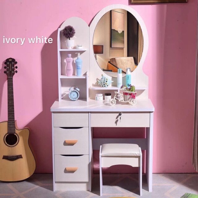 Vanity Mirror Dressing Table Bedroom Dresser Cabinet Drawer