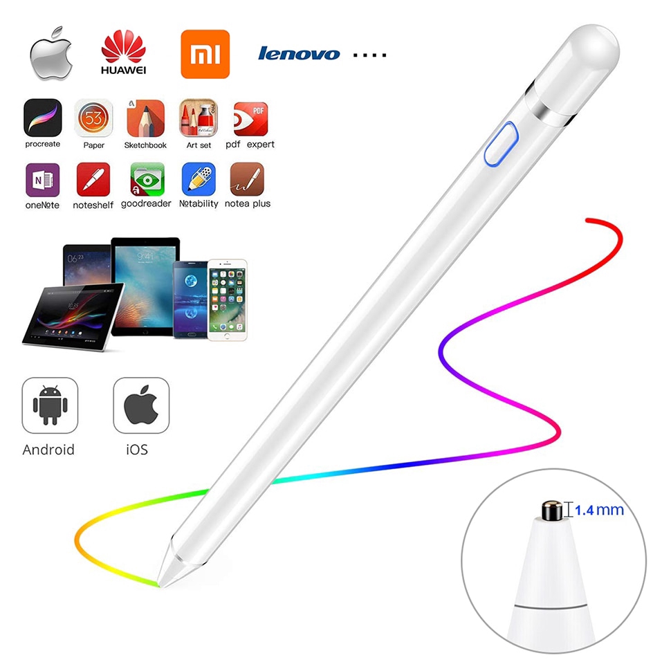 Wemitom Touch Pencil For Apple Ipad Pro 10 5 12 9 11 Air 2 3 Mini 5 4 Smart Active Stylus Pen For Shopee Philippines