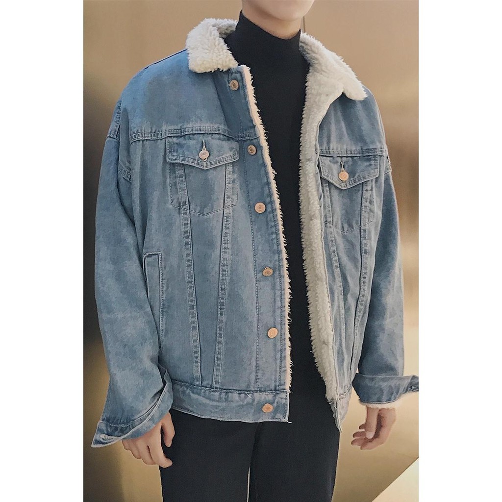 velvet denim jacket