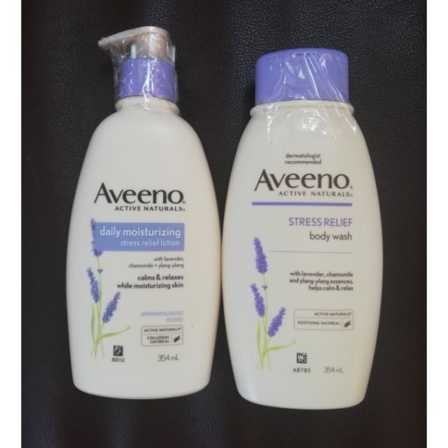 aveeno body wash and lotion set