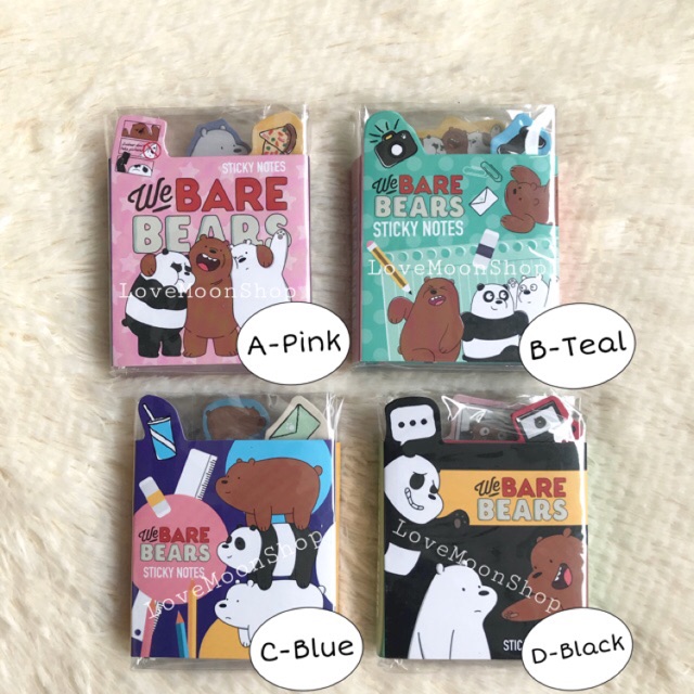 We Bare Bears Sticky Note Set (Small) | Shopee Philippines