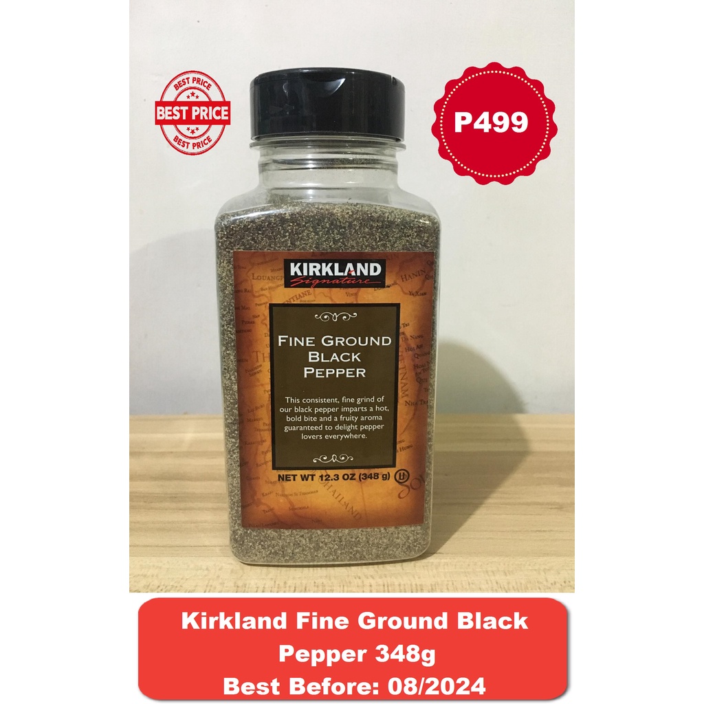 Kirkland Signature Fine Ground Black Pepper 348g Shopee Philippines