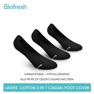 Biofresh RLFCG2 Ladies Antimicrobial Lite Casual Foot Cover 3 pairs in a pack
