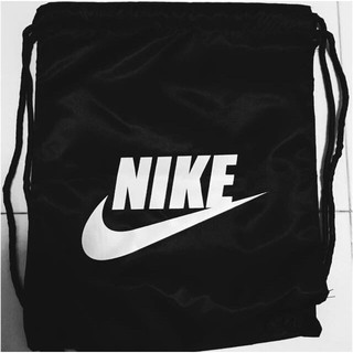 black nike string bag