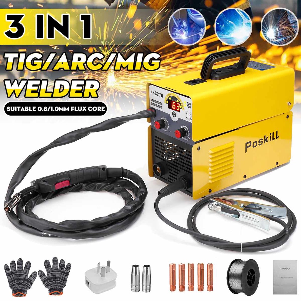 3 in 1 MIG ARC TIG Welding Machine Portable Welder Welding Machine