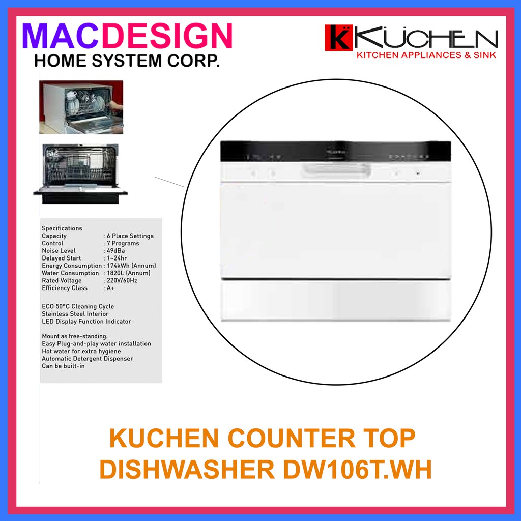 zanussi worktop dishwasher