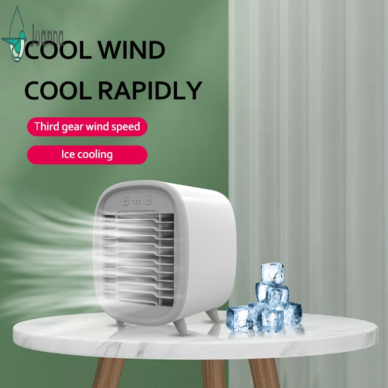 Portable Air Cooler Desktop Super Quiet Mini Air Conditioner Ice Air