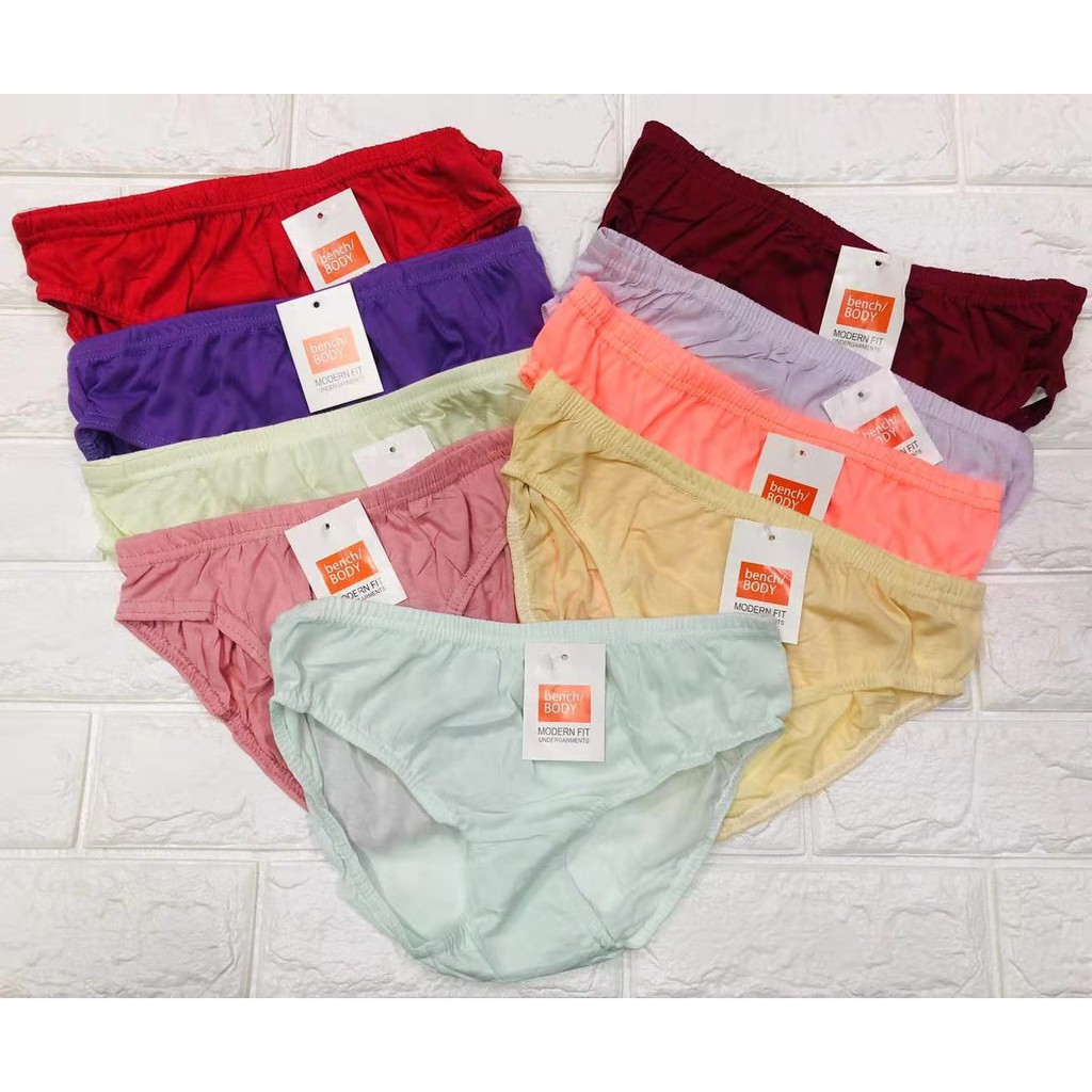 Bench Women's plain panty 12 pcs | Shopee Philippines