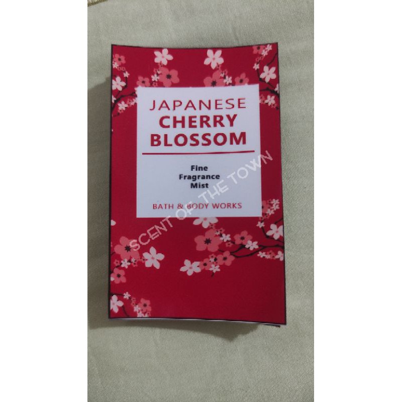 STICKER LABEL FOR 10ML DECANT BOTTLE JAPANESE CHERRY BLOSSOM Shopee