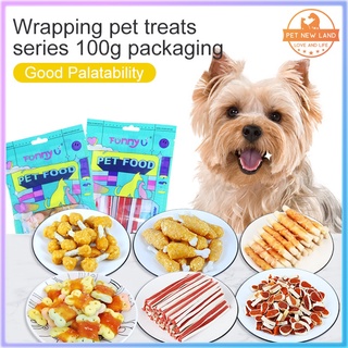 100g Dog snacks Molar food stick Training snacks reward Fat High Protein Fresh Chicken Taste