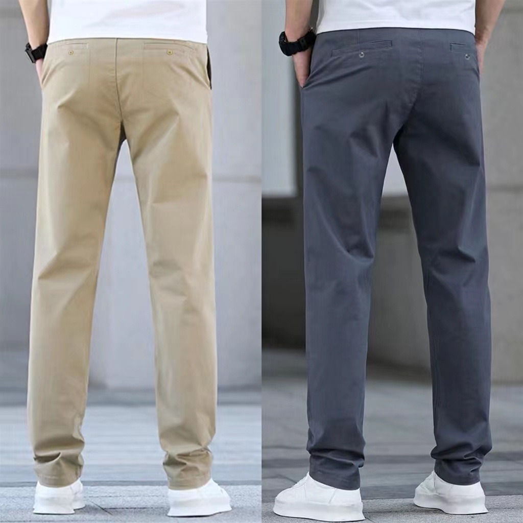 LSB# Korean chino pants high quality men's casual comfortable pants #7