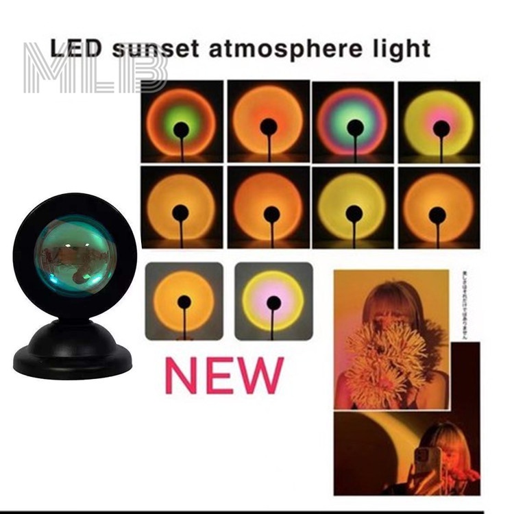 10 Colors Sunset Light Rainbow Lamp Birthday Desk Lamp Sun Never Set