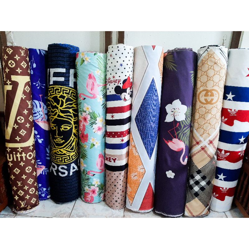 100 Canadian Cotton Fabric Per Yard 92 96 Width Diy Bedsheet Shopee Philippines