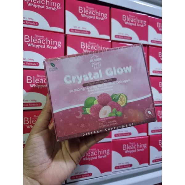 CRYSTAL GLOW(LYCHEE FRUIT EXTRACT)10 SACHET/BOX BYJRK DREAM Shopee