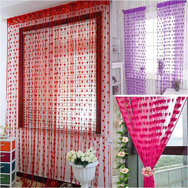 Heart Style String Curtain For Window Or Door | Shopee Philippines