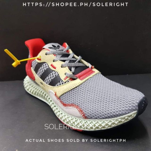 adidas zx 4000 4d grey three hi res yellow