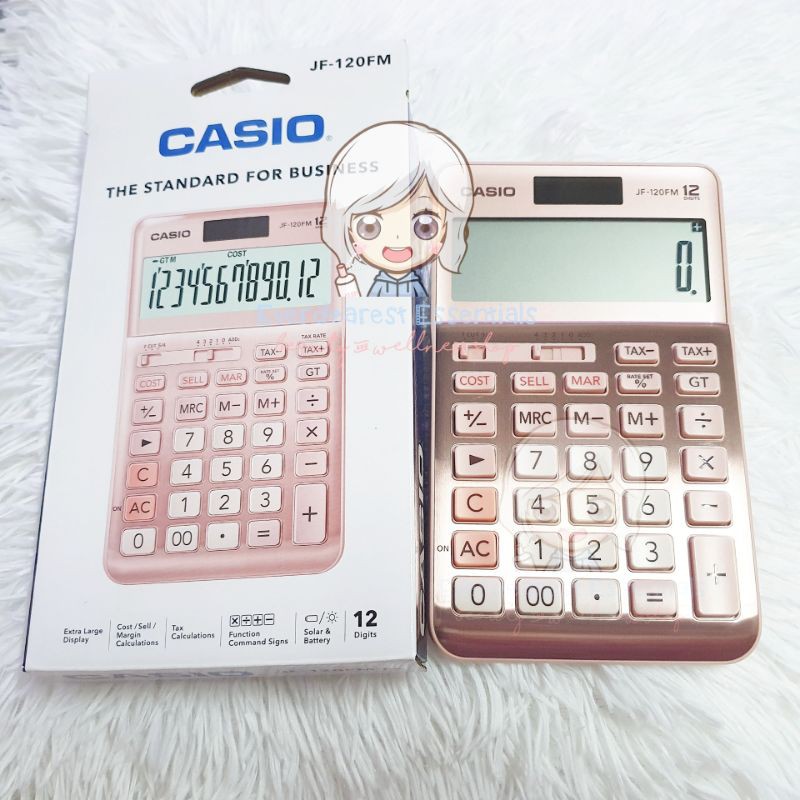 casio rose gold calculator