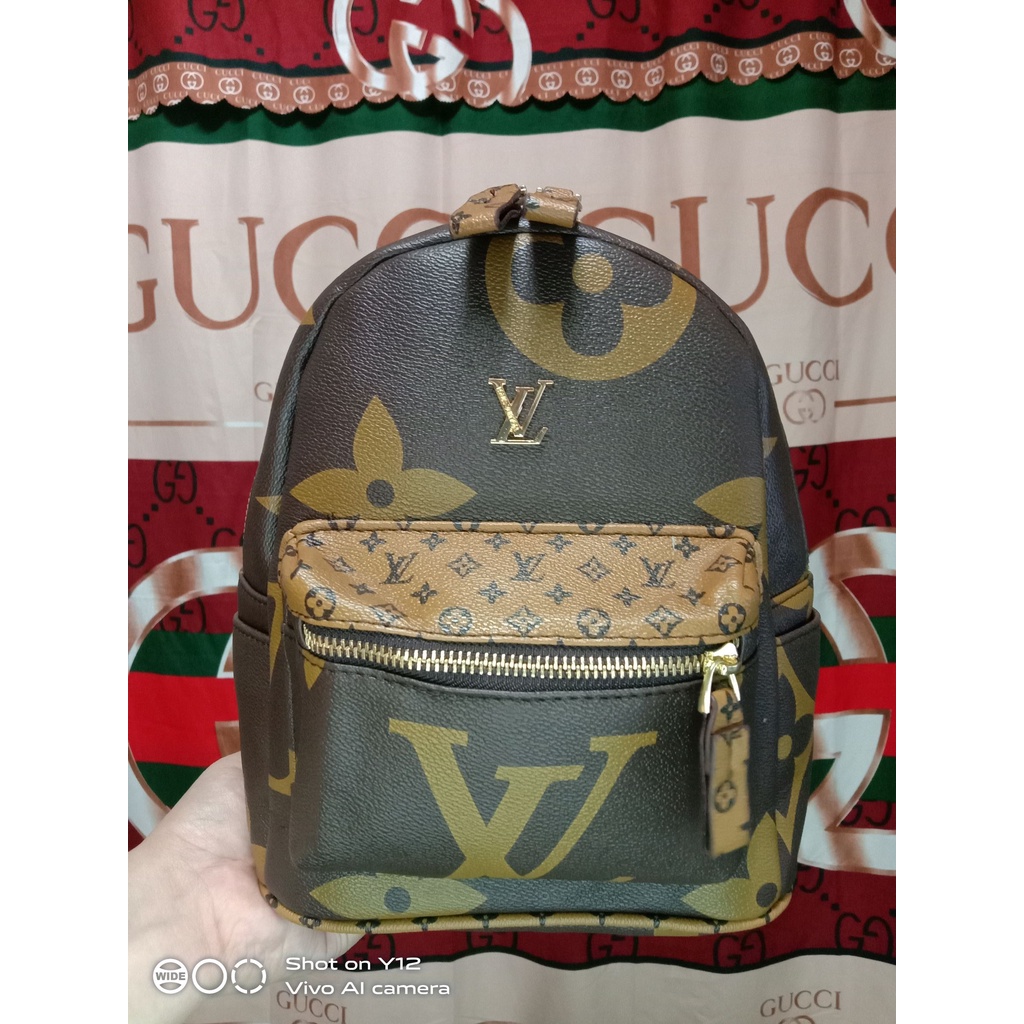 LV mini backpack LOUIS VUITTON backpack (premium quality) Shopee