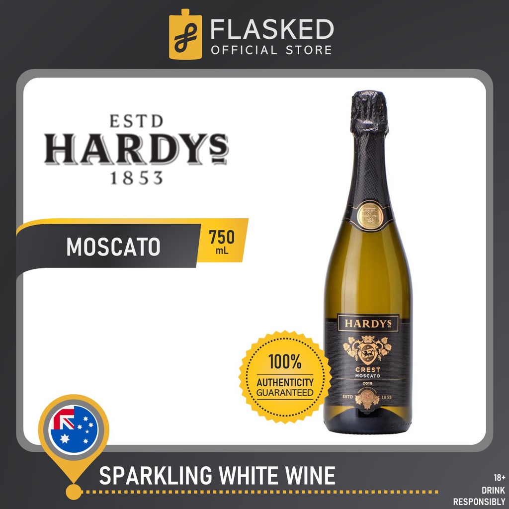 Hardy's Crest Sparkling Moscato White Wine 750mL | Shopee Philippines