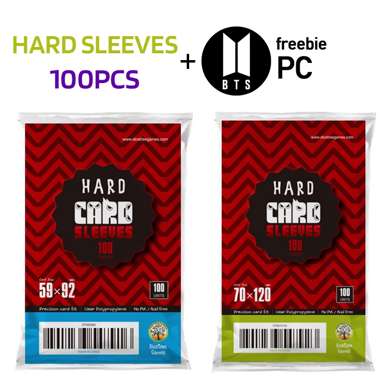 NEW Popcorn Sleeves Same Size Photocard Sleeves HARD 100PCS 59x92, 70x120 Kpop Sleeves Photocard